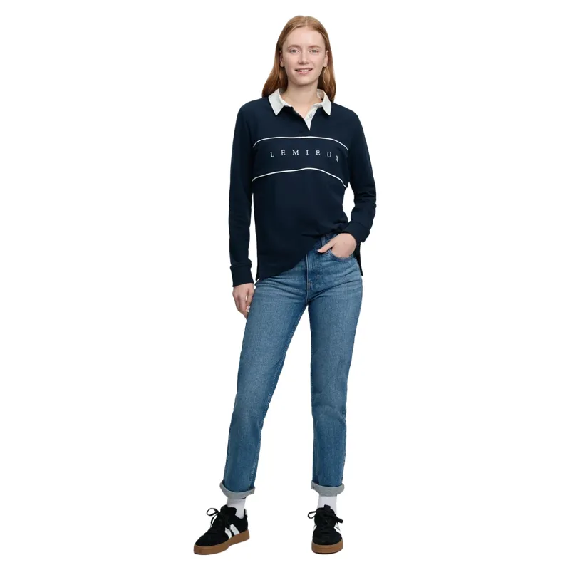 LeMieux Rochelle Womens Rugby Shirt - Navy-2