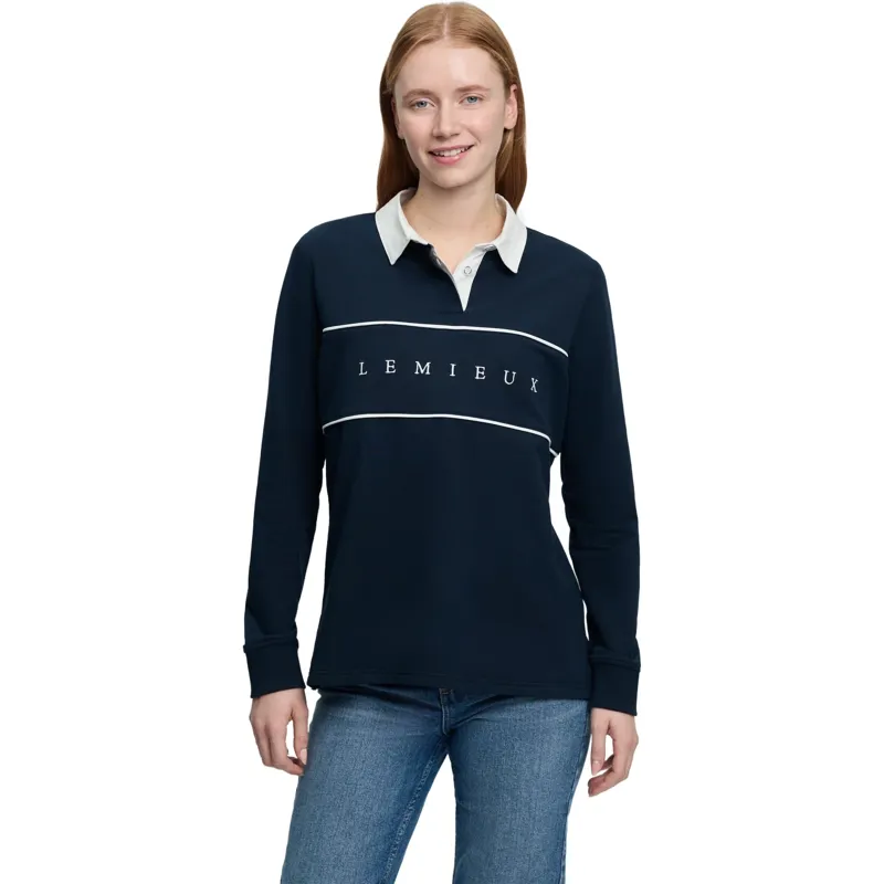 LeMieux Rochelle Womens Rugby Shirt - Navy
