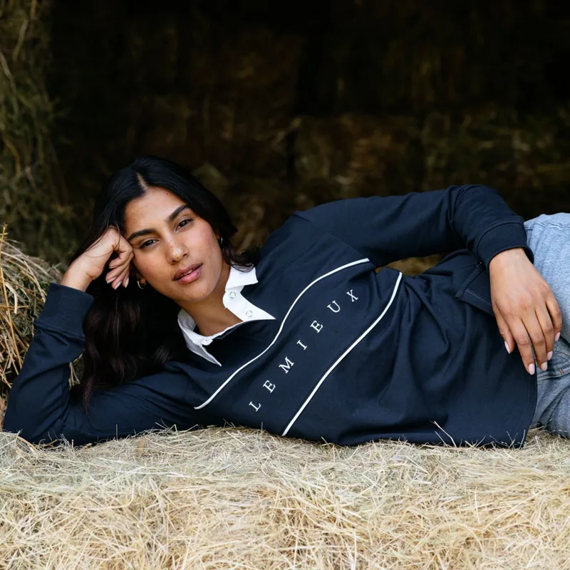 LeMieux Rochelle Womens Rugby Shirt - Navy-7