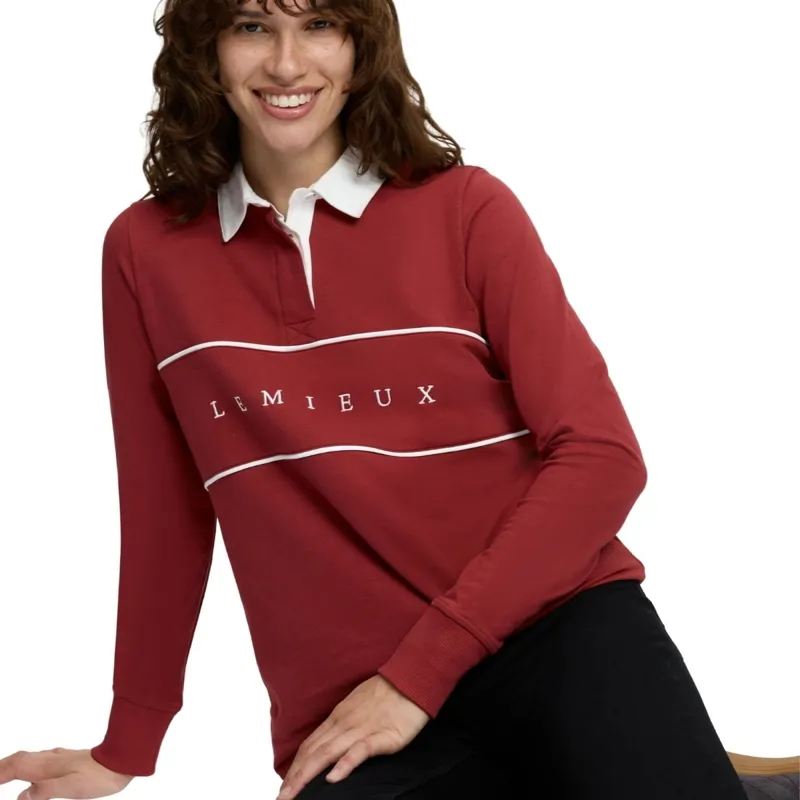 LeMieux Rochelle Womens Rugby Shirt - Russet-6