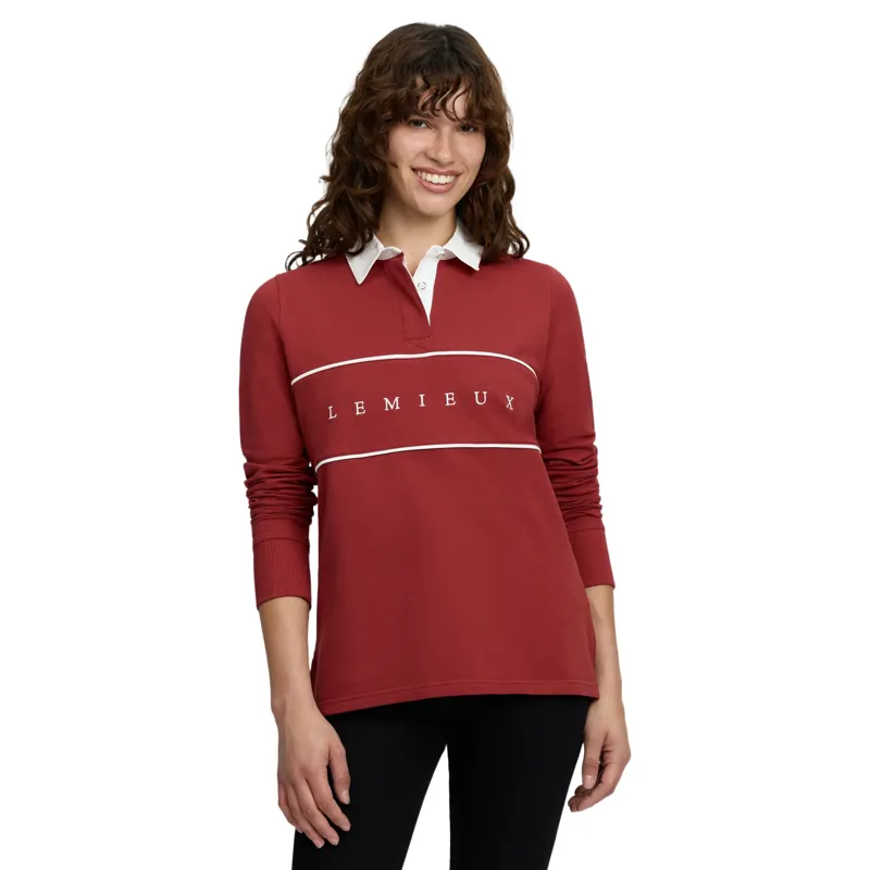 LeMieux Rochelle Womens Rugby Shirt - Russet