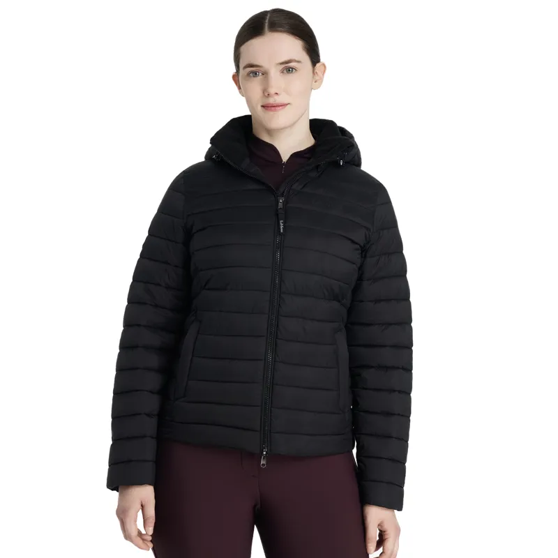 LeMieux Rose Womens Hooded Puffer Jacket - Navy