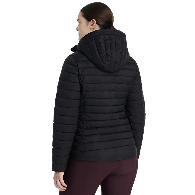 LeMieux Rose Womens Hooded Puffer Jacket - Black-1
