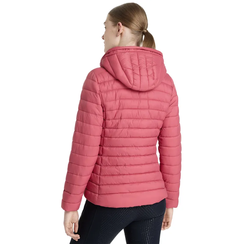 LeMieux Rose Womens Hooded Puffer Jacket - Cranberry-2