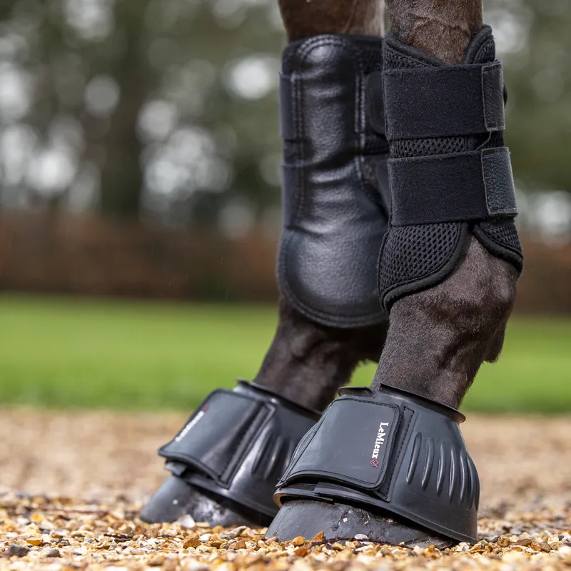 LeMieux Rubber Bell Overreach Boot - Black-2