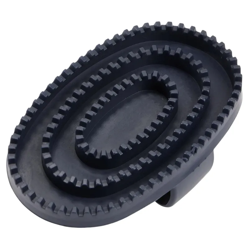 LeMieux Rubber Curry Comb - Navy-2