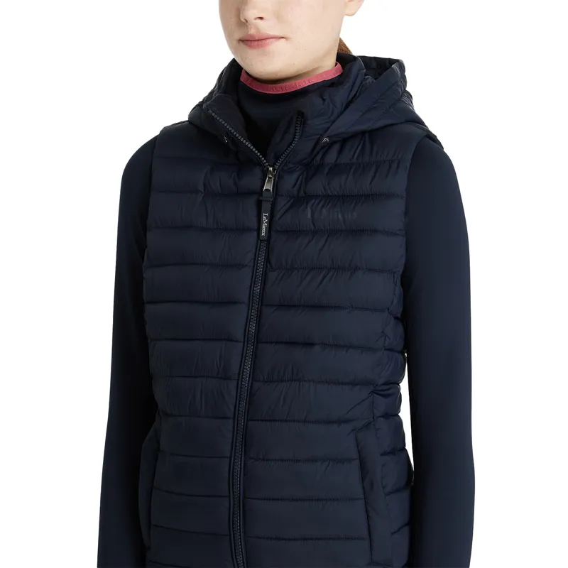 LeMieux Young Rider Ruby Junior Puffer Gilet - Navy-2