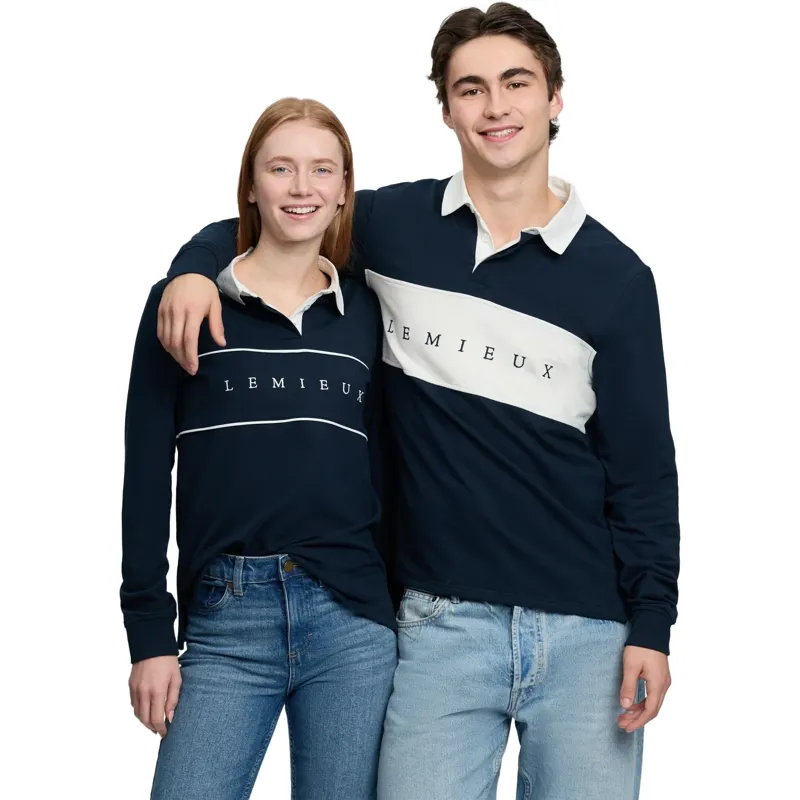 LeMieux Mens Rugby Shirt - Navy-6