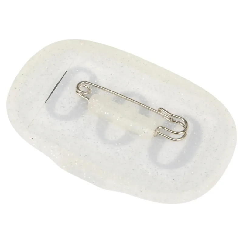 LeMieux Saddlecloth Number Holder - Silver/Glitter-1