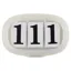 LeMieux Saddlecloth Number Holder - Silver/Glitter