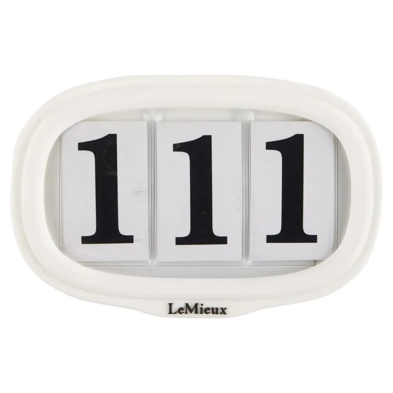 LeMieux Saddlecloth Number Holder - White