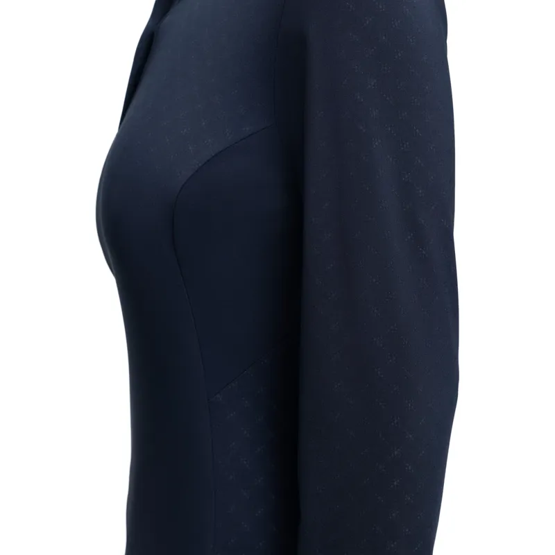 LeMieux Sarah Womens Shirt Base Layer - Navy Patterned-4