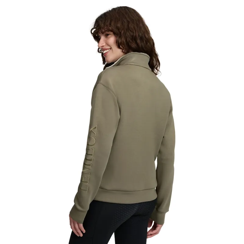 LeMieux Scarlet Womens 1/4 Zip Sweatshirt - Willow Green-3
