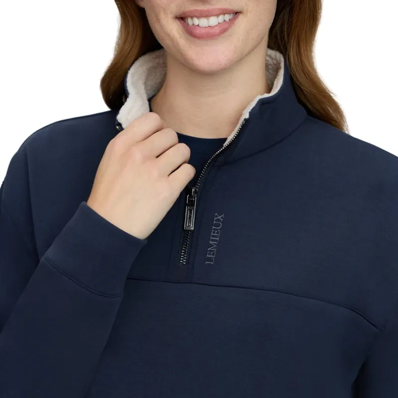 LeMieux Scarlet Womens 1/4 Zip Sweatshirt - Navy-2