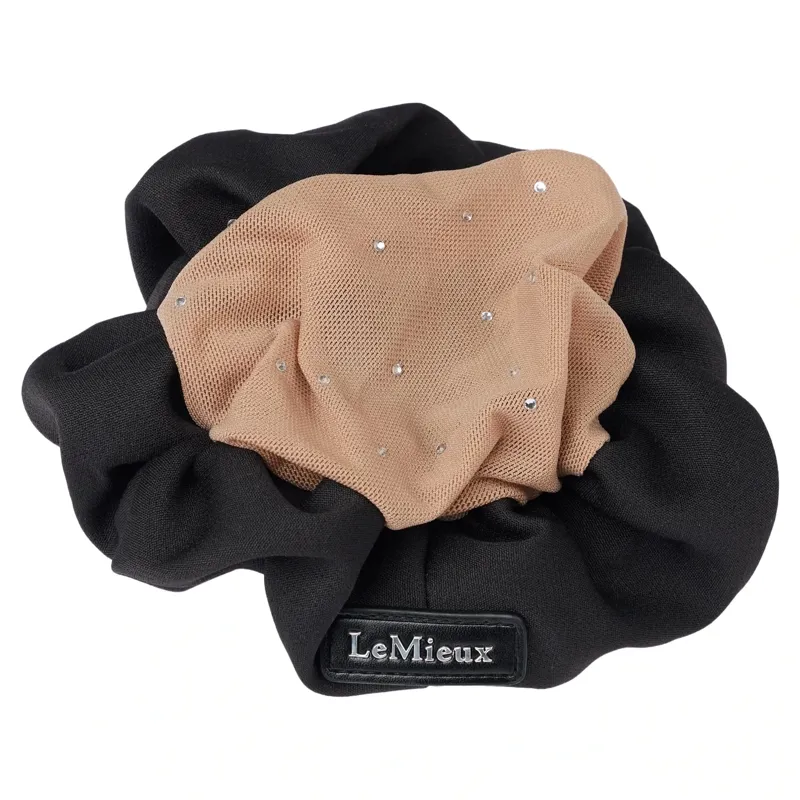 LeMieux Scrunchie with Crystal Hair Net - Black/Blonde