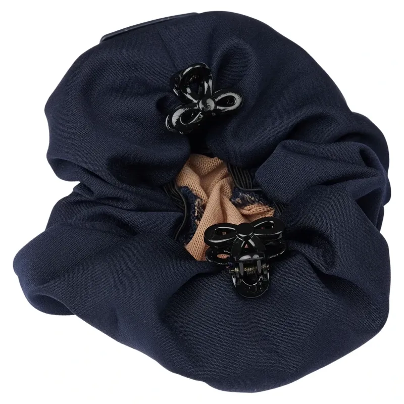 LeMieux Scrunchie with Crystal Hair Net - Navy/Blonde-1