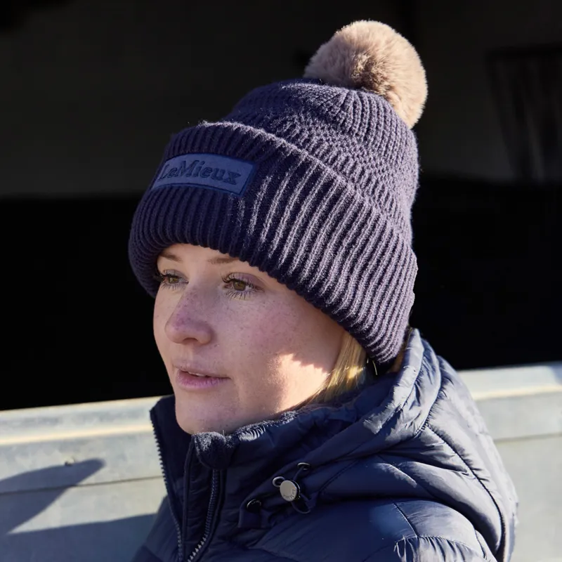LeMieux x Sealskinz Waterproof Beanie - Navy-1