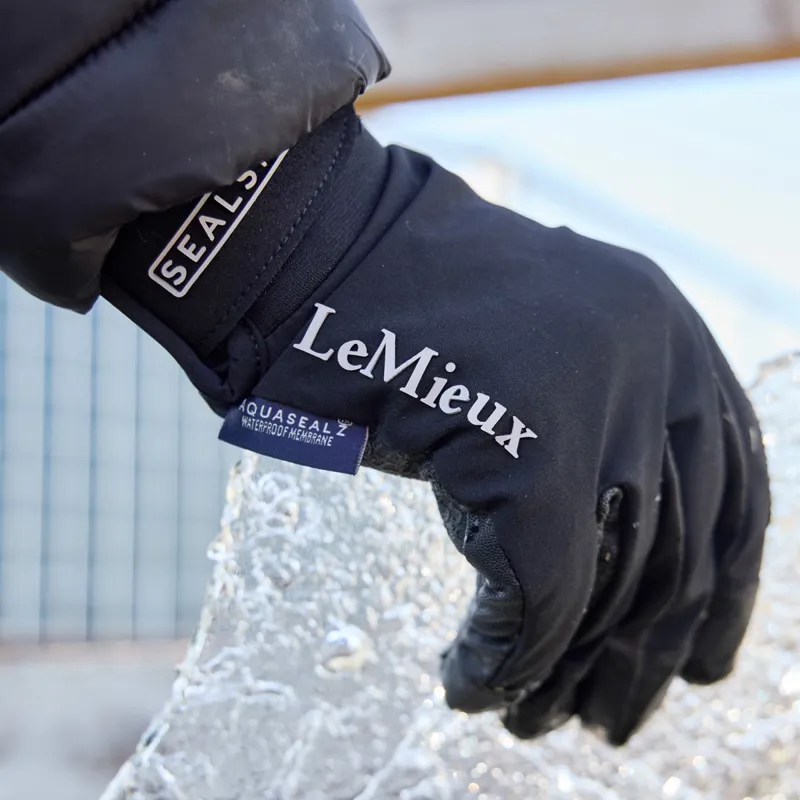 LeMieux x Sealskinz Waterproof Riding Gloves - Black-1