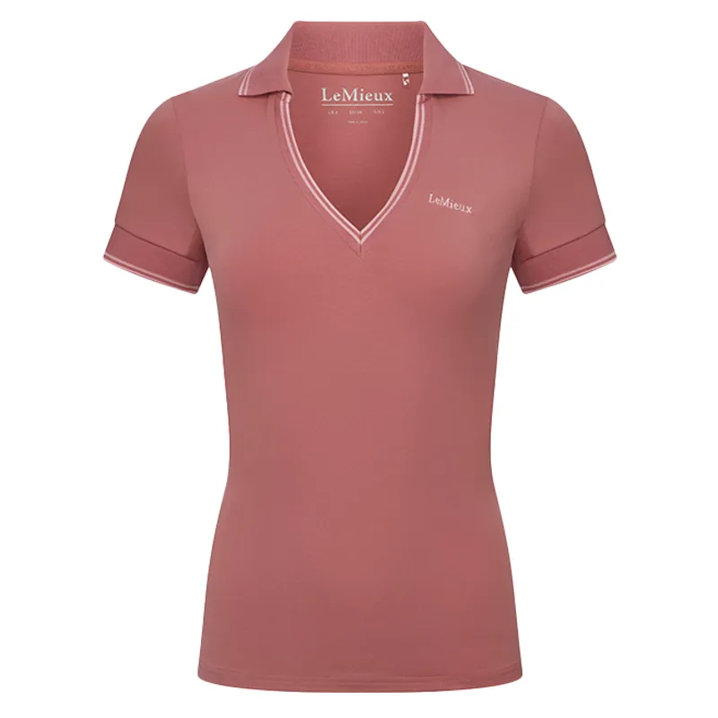 LeMieux Serena Ladies Sports Polo - Peony-7