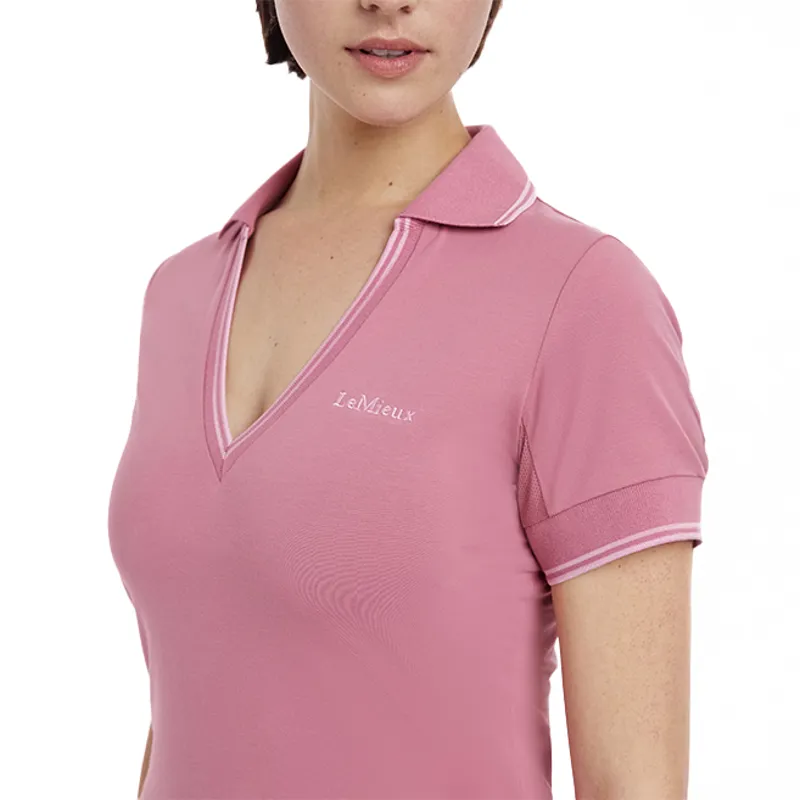 LeMieux Serena Ladies Sports Polo - Peony-3