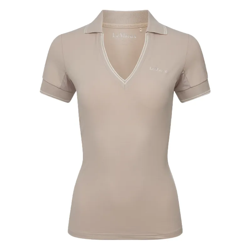 LeMieux Serena Ladies Sports Polo - Stone-7