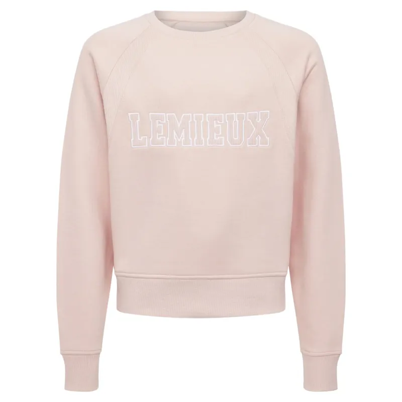LeMieux Young Rider Shay Varsity Crew Jumper - Petal-2