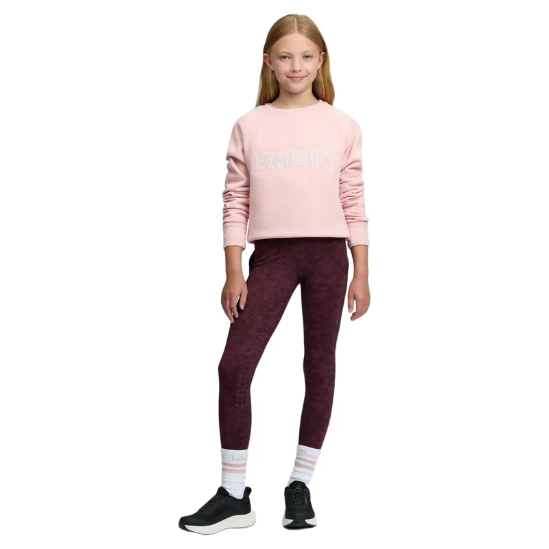 LeMieux Young Rider Shay Varsity Crew Jumper - Petal-7