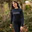 LeMieux Young Rider Shay Varsity Crew Jumper - Navy