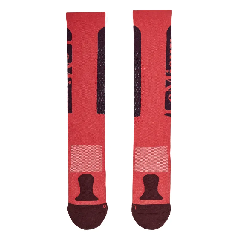LeMieux Silicone Performance Adults Tall Riding Socks - Cranberry-1