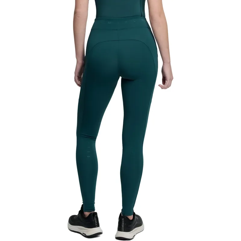 LeMieux Simone Cross Over Half Grip Womens Pull On Breeches - Jungle-3