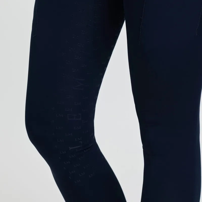 LeMieux Simone Cross Over Half Grip Womens Pull On Breeches - Navy-6