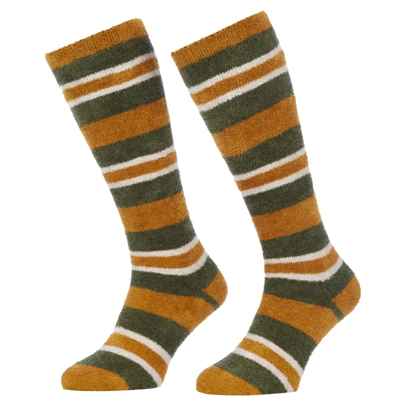 LeMieux Sabrina Stripe Fluffies Junior Socks - Alpine
