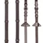 LeMieux Soft Rubber Reins with Stoppers - Havana/Silver