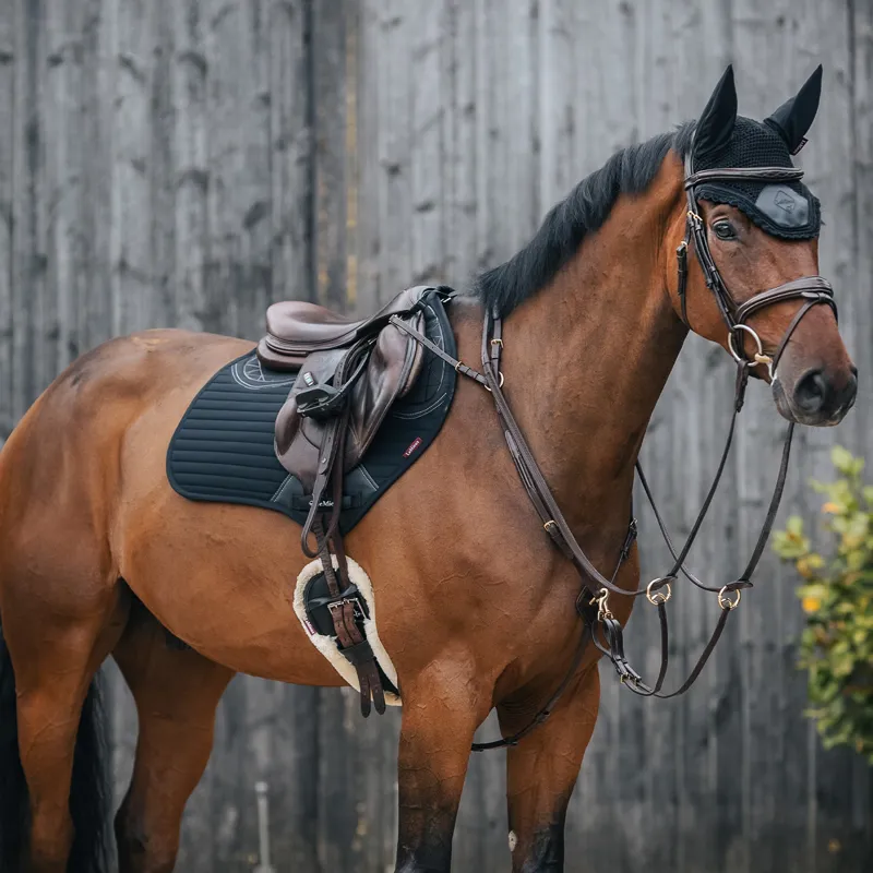 LeMieux Soft Shell Anti Slip Close Contact Square - Black-1