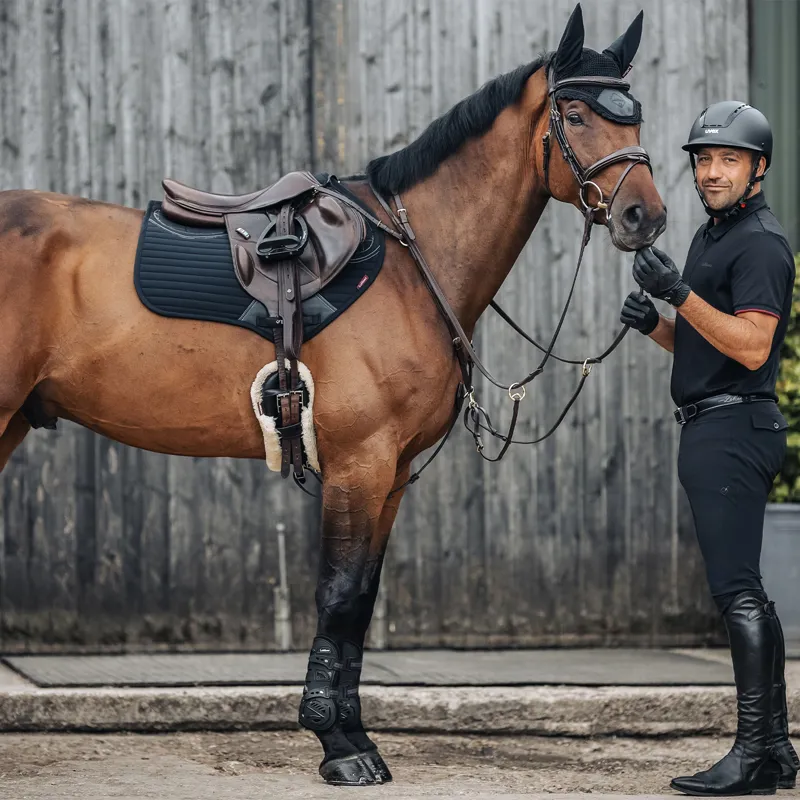 LeMieux Soft Shell Anti Slip Close Contact Square - Black-2