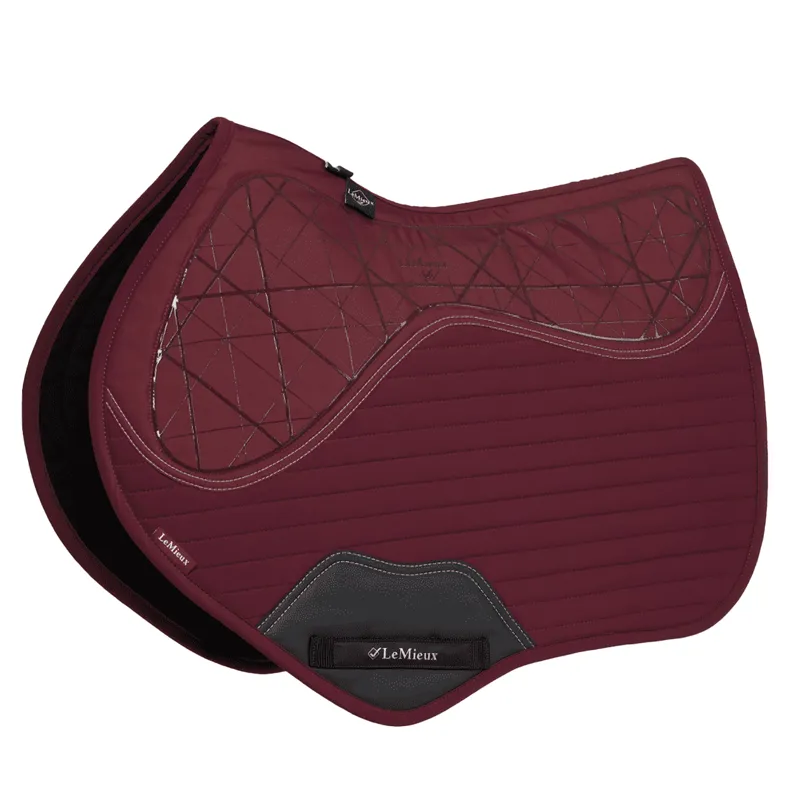 LeMieux Soft Shell Anti Slip Close Contact Square - Burgundy