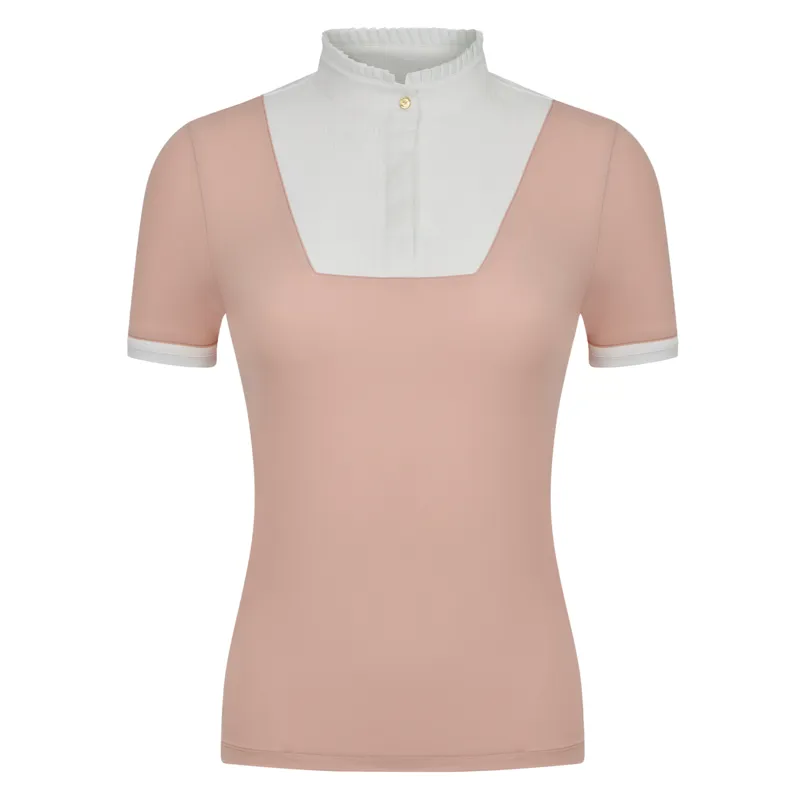 LeMieux Sophia Ladies Short Sleeve Pleated Show Shirt - Blossom-1