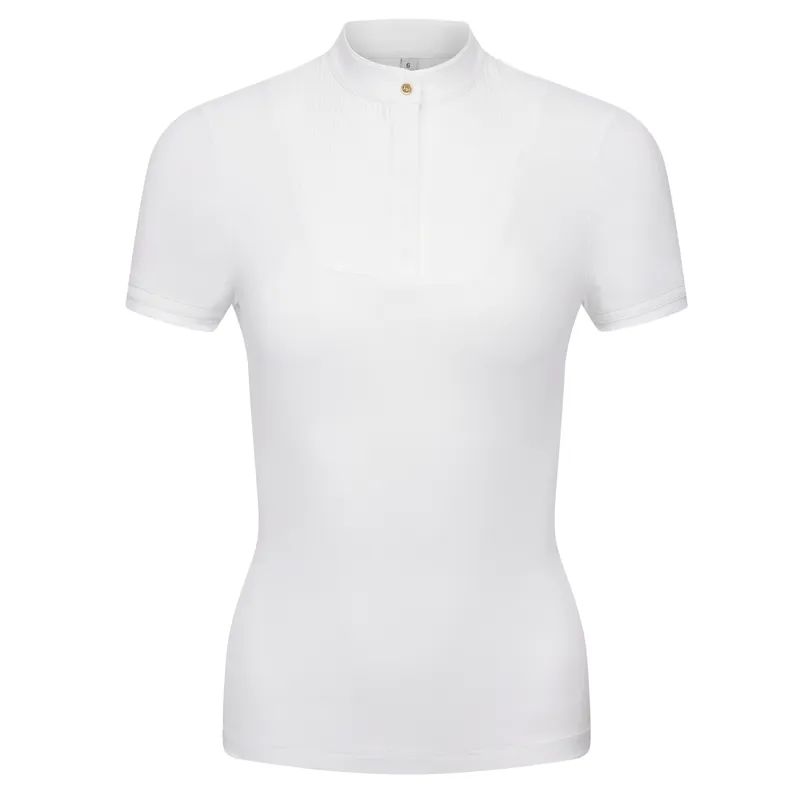 LeMieux Sophia Ladies Short Sleeve Show Shirt - White-1