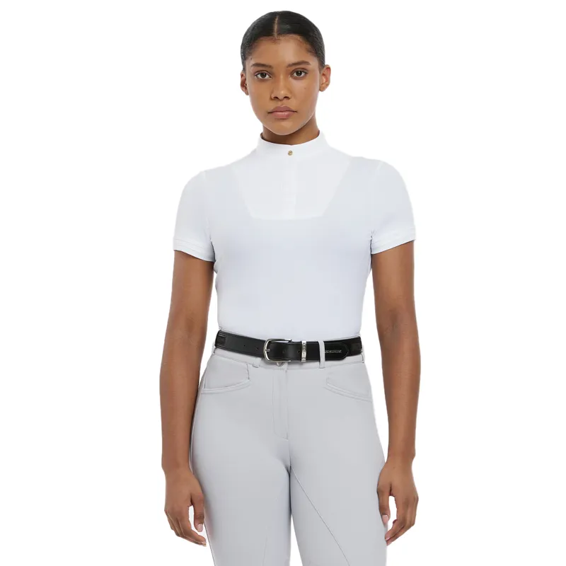 LeMieux Sophia Ladies Short Sleeve Show Shirt - White-5