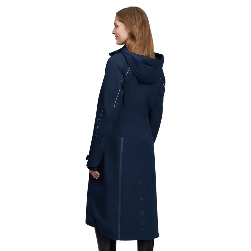 LeMieux Stormwear Performance Womens Waterproof Riding Coat - Navy-3