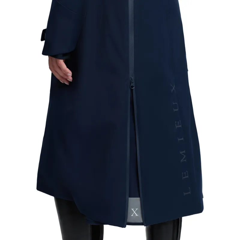 LeMieux Stormwear Performance Womens Waterproof Riding Coat - Navy-10