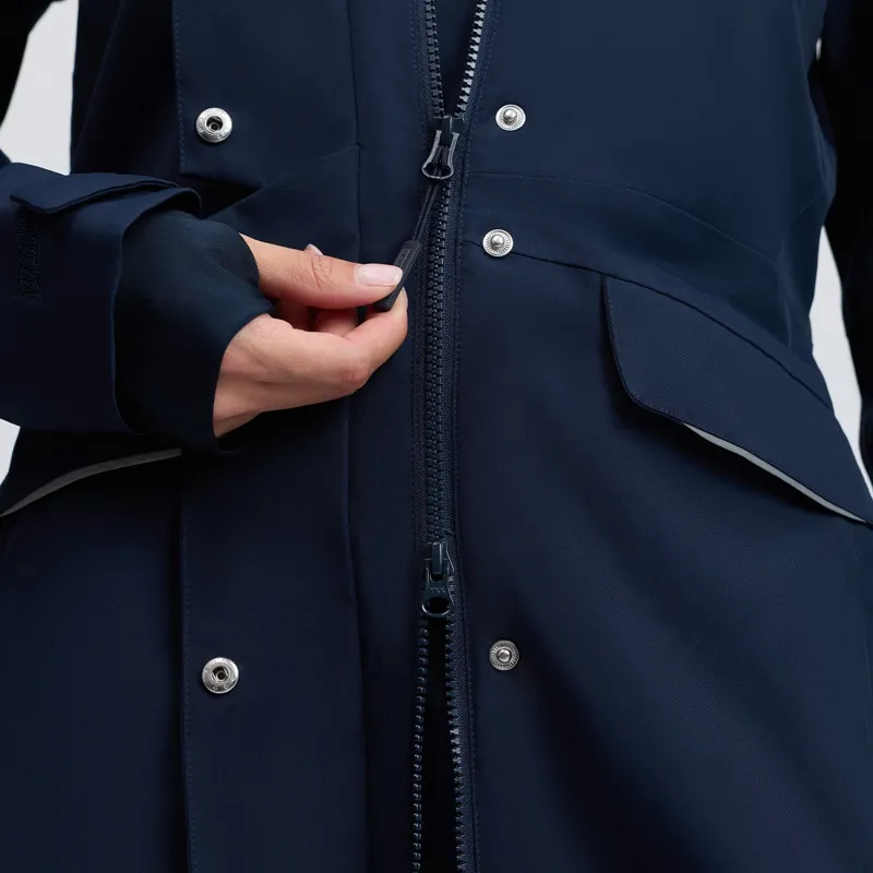 LeMieux Stormwear Performance Womens Waterproof Riding Coat - Navy-9