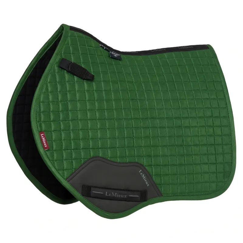 LeMieux Suede Close Contact Saddlecloth - Hunter Green