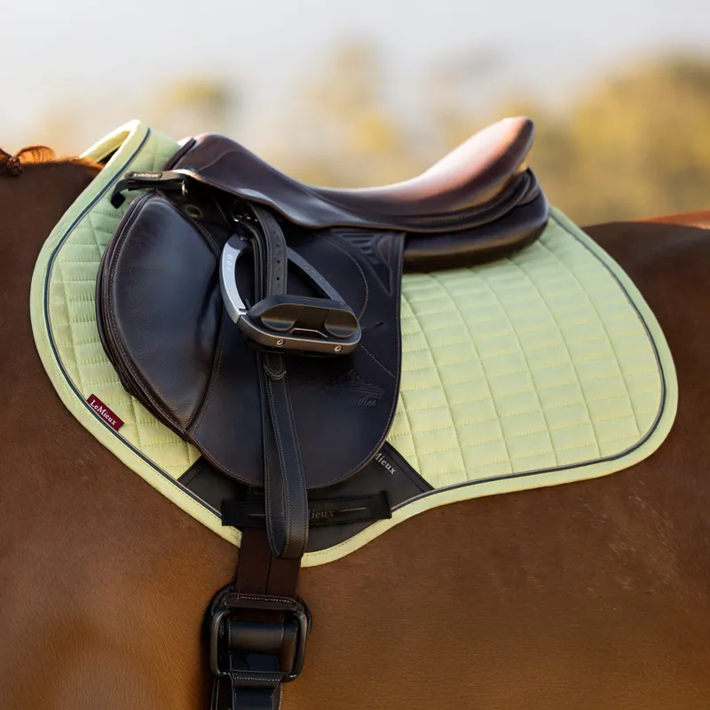 LeMieux Suede Close Contact Saddlecloth - Macaron-1