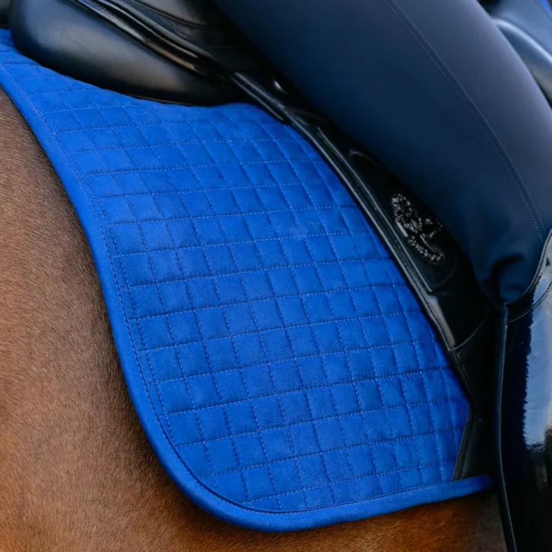 LeMieux Suede Dressage Saddle Pad - Benetton Blue-3