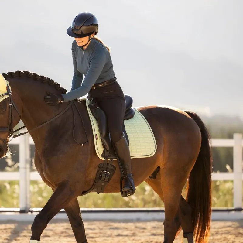 LeMieux Suede Dressage Saddlecloth - Macaron-3