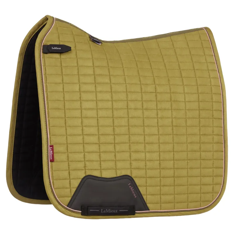 LeMieux Suede Dressage Saddlecloth - Gooseberry