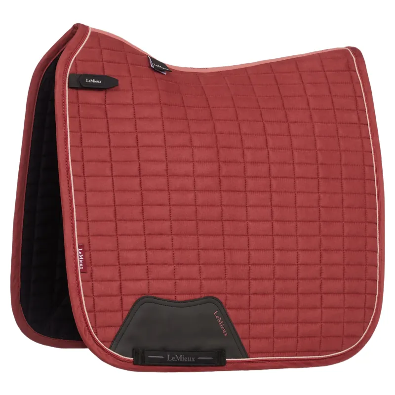 LeMieux Suede Dressage Saddlecloth - Russet