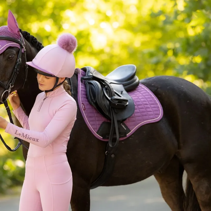 LeMieux Suede GP Saddle Pad - Mallow-2