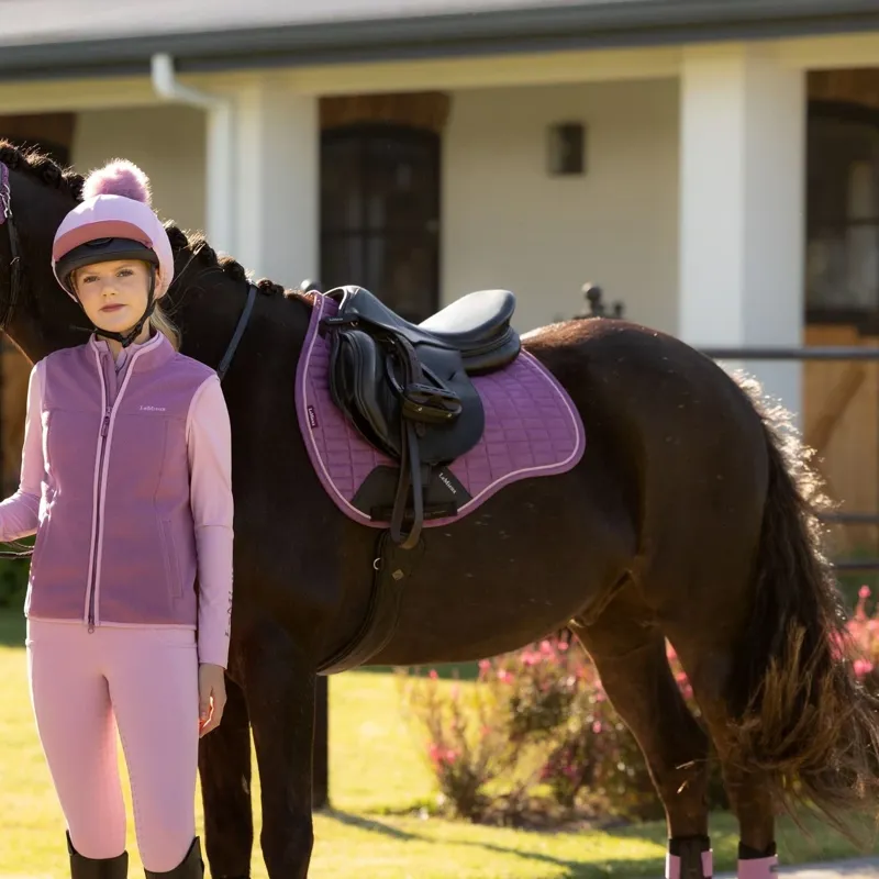 LeMieux Suede GP Saddle Pad - Mallow-3